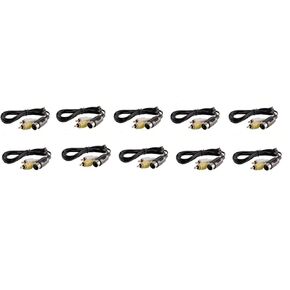Video Game Accessories 10 LOT NEW RCA AV A/V AUDIO VIDEO CABLE CORDS FOR SEGA GENESIS 1 SYSTEM CONSOLE