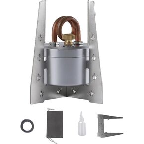 Portable Mini Camping Alcohol Stove - Solid Shell Powerful Safe Spirit Burner Strong Fire Burning for Outdoor Hiking Cooking Backpacking 50ml Silver