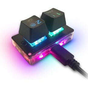 MOTOSPEED K2 OSU Hot Swap Game Keyboards USB Wired RGB Mechanical Keypad with 2 Fully Programmable Keys Brown Switches（Black）