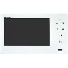 Aiphone JO-1FD Standard Expansion Station Intercom, White; Video Identification and Monitoring; 7" Screen; Slim Design; Touch Buttons; Hands-Free Communication