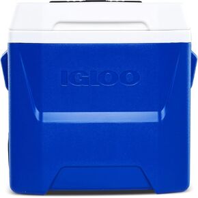 Igloos Cooler Hard-Sided Ice Chest, Portable Insulated Cooler with Wheels, Telescoping Handle, Cool Riser Tech, Leak-Resistant