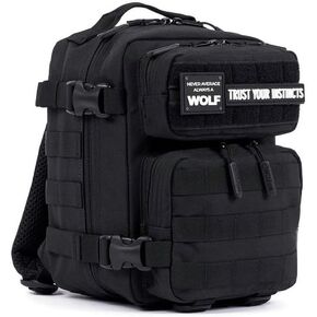 WOLFpak 9L Mini Meal Prep Management Backpack (Alpha Black) Lunch Box, Cooler, Travel, Insulated Bag, Daypack