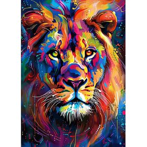 NAIMOER Tiger Diamond Art Kits for Adults, Full Drill 5d Diamond Art Animals Diamond Art Kits Gem Art Painting Rhinestone for Home Wall Art Decor 30x40 cm