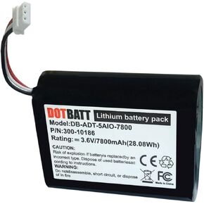 7800mAh Replacement Battery 300-10186 for ADT Command Smart Security Panel ADT5AIO-1 ADT5AIO-2 ADT5AIO-3 ADT7AIO-1, Battery for Honeywell ADT Home Security System Keypad.