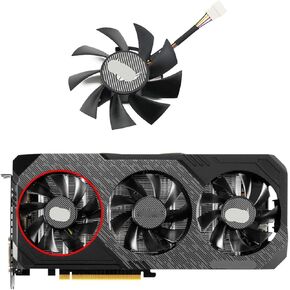 75mm 7pin FD8015U12D GTX1660 RX5700 مروحة تبريد بطاقة الرسومات (A-FAN)