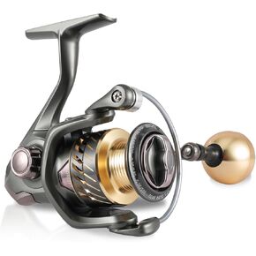 TGR Spinning Reel,Smooth 13+1BB Fishing Reels,Up to 22LBs Max Drag,5.2:1/4.7:1 Gear Ratio,CNC Aluminum Spool,Lightweight Graphite Body Spinning Fishing Reels for Freshwater,1000-6000 Series