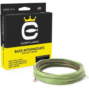 Cortland Specialty Bass Intermediate Fly Line, Clear Camo/Aqua Green