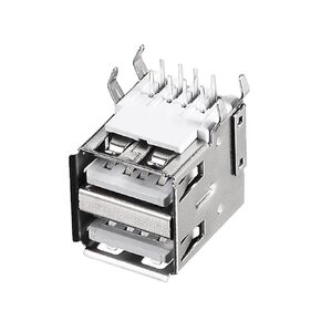 #US 5pack PCB USB Contor Type A Port Female Jack 8 Pin Tal 90 Degree