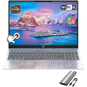 HP Omnibook 5 16 "Copilot+ AI Laptop - AMD Ryzen AI 7 (50 TOPS) - 2K (1920 × 1200) شاشة تعمل باللمس - لوحة مفاتيح الإضاءة الخلفية - ذاكرة 16 جيجابايت - 1TB SSD - Windows 11 - W/128GB SSD SSD in Kuwait