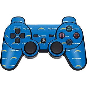 Skinit Decal Gaming Skin Compatible with PS3 Dual Shock Wireless Controller - Officially Licensed NFL Los Angeles Chargers Blitz Series Design