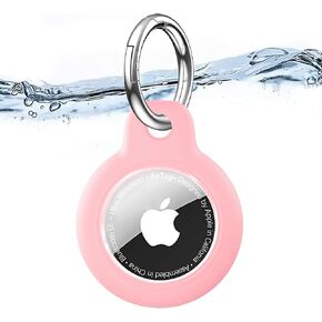 Waterproof for Airtag Holder, for Air Tag Case with Keychain, PC Hard Shell Swivel Buckle, [Ultra-Thin][More Lightweight] for Airtag Case Suitable for Tracking, Bags, Luggage, Keys (Black)