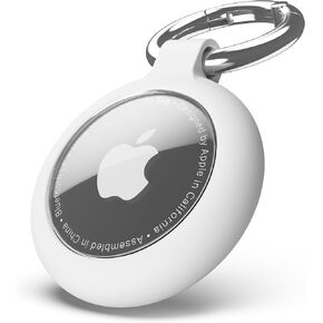 حامل سلسلة مفاتيح Airtag لـ Apple Airtag ، حالة TPU الناعمة وغطاء واقية مع مقاومة الخدش ، حامل حالة Airtag للياقة الحيوانات الأليفة ، الأطفال ، الأمتعة ، Keys Lavender