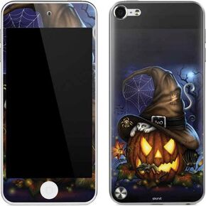 Skinit Decal MP3 Player Skin Compatible with iPod Touch (5th Gen&2012) - Originally Designed Halloween Cat and Jack O Lantern Pumpkin by Sarah Richter Design