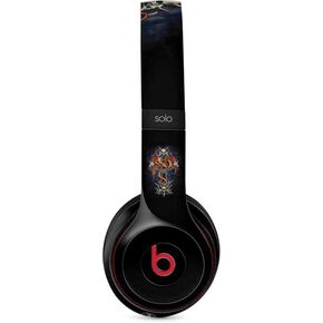 Skinit Decal Audio Skin Compatible with Beats Solo 3 Wireless - Originally Designed Gothic Dragon & Skull Cross by Sarah Richter Design
