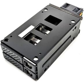Tekram USA TK-2U11 2 Bay U.2 NVMe SSD Backplane Cage with SFF-8612 / OCulink - Compatible with PCIe 3.0/4.0 (with Cable)