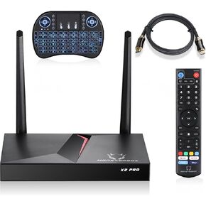 2025 X2 Pro, Backlit Mini Keyboard, Voice Control Remote & 8K HDMI Cable (US Support, Easy Setup)