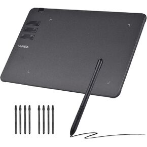الرسومات رسم الكمبيوتر اللوحي T906 10 × 6 بوصات رسم رقمي كبير مع بطارية Fr EE القلم و 10 مفاتيح اختصار لتصميم تصميم فن تصميم الأسود (2)
