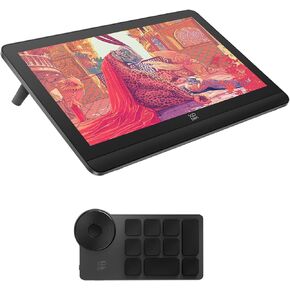 XPPen 4K UHD Artist Pro 19 Gen2 Drawing Tablet with Screen, 156% sRGB Graphic Tablet with Mini Keydial ACK05 Wireless Shortcut Keyboard