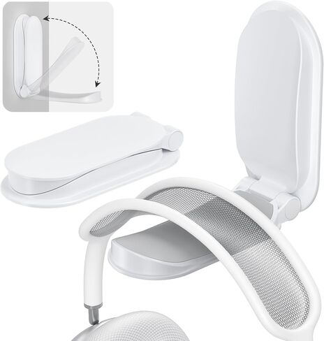 Itramax Headphone Stand,Foldable Headset Holder Under Desk,1 Pack Adhesive Headset Hanger,Wall Mount PC Gaming Headphone Hook Earphone Clamp Clip for AirPods Max,HyperX,PC Gaming Accessories-Black in Kuwait