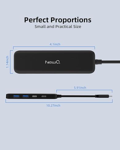 Dual USB C USB A 3.0 Hub: USB-C Hub 4 Ports with 2* Type-C 3.0 and 2* USB-A 3.0, Ultra Slim Portable USB Splitter Adapter for Laptop, PS5, Flash Drive, HDD, Xbox, Printer, Mouse, Keyboard (15 cm) in Kuwait