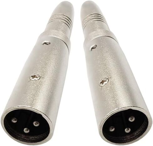 XLR to 1/4" Adapter 3PIN XLR Male to 6.35MM Female Adpapter Compatible with Microphone, Stereo, Mixer 2pcs in Kuwait