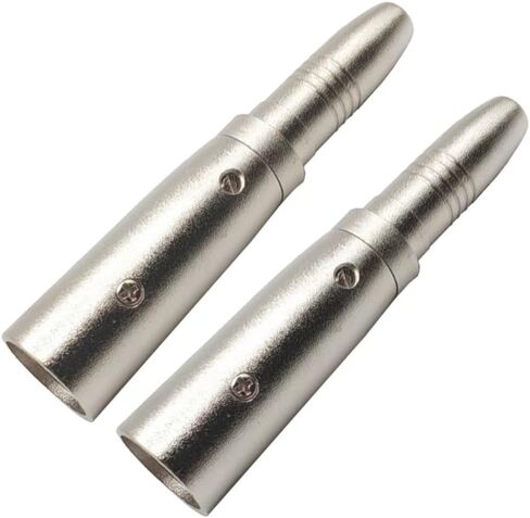 XLR to 1/4" Adapter 3PIN XLR Male to 6.35MM Female Adpapter Compatible with Microphone, Stereo, Mixer 2pcs in Kuwait