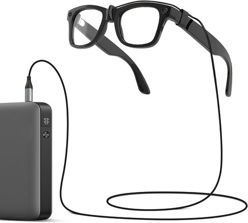 Charging Cable Compatible with Ray-Ban Meta Wayfarer, Skyler, Headliner Smart-Glassers, Charging Cable with Type C Charging Port for Phone/Charger/Powerbank/Laptop, 3.94ft in Saudi Arabia