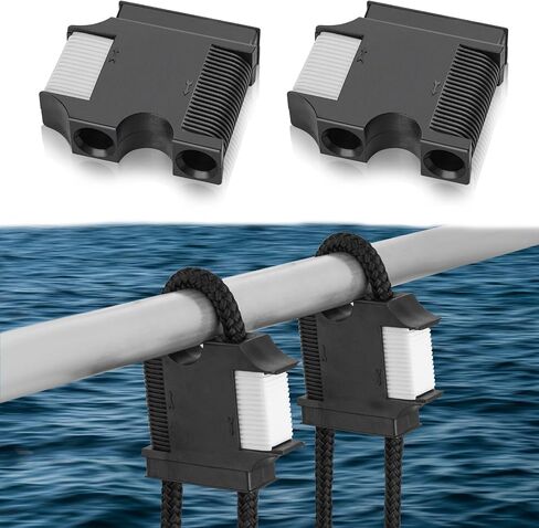 Boat Fender Hanger, Boat Rail and Cleat Fender Clips, Quick Connect and Release Fender Lines, Boat Bumper Adjuster, Pack of 4 in Saudi Arabia