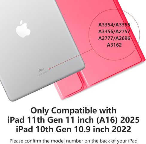 MMK iPad 10th Generation Case with Keyboard 10.9" 2022, iPad Keyboard 10th Generation Case (A2757/A2777/A2696), 10.9 inch iPad Case with Backlit Bluetooth Keyboard & Pencil Holder (Clove Purple) in Kuwait