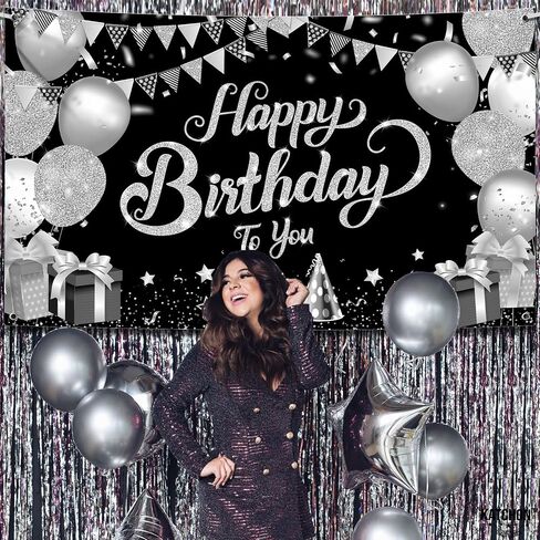 KatchOn, Happy Birthday Banner Blue and Gold - XtraLarge, 72x44 Inch | Happy Birthday Backdrop for Women | Happy Birthday Backdrop Banner, Happy Birthday Decorations | Blue and Gold Birthday Banner in Kuwait