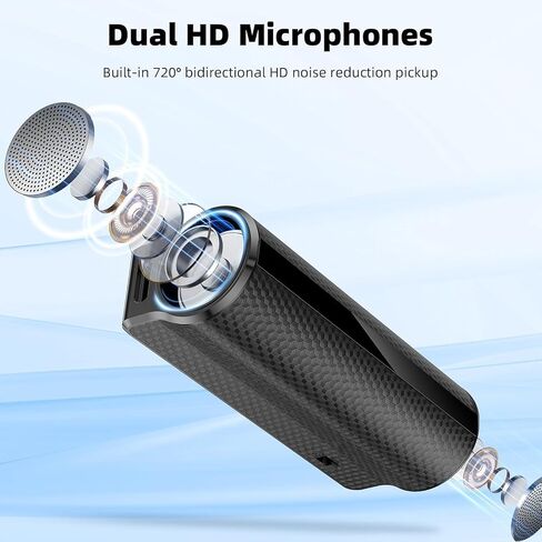 128G Magnetic Voice Recorder with AI-Intelligent Triple Noise Reduction,25 Days Continuous Recording Device,Voice Activated Audio Recorder,Digital Voice Recorder for Meetings/Interviews/Classroom in Saudi Arabia