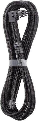 CableMod Universal Pro ModMesh Sleeved 12V-2x6 12VHPWR 90° StealthSense Direct PCIe Cable (Variant B, Black) in Kuwait