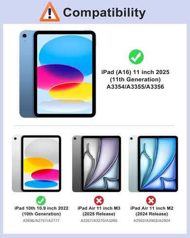 Moko for iPad (A16) Case 11th Generation 11 بوصة 2025 ، Case 10th Generation 2022 مع حامل القلم الرصاص الأيسر ، وغطاء iPad11 بوصة ضئيلة مع قشرة TPU صافية شفافة ، والأرجواني الفاتح الأزرق الفاتح in Kuwait