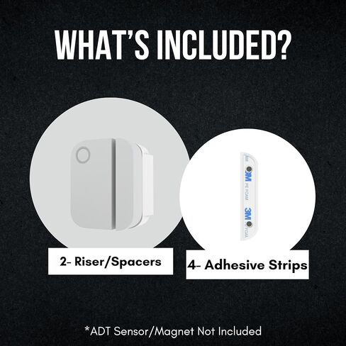 Ring Alarm Magnet Riser | 2 Pack Set with 3M Adhesive - Easy Mount to Any Doorway, Window, and Entryway | Ring Sensor/Magnet Not Included (1/2 inch) in Kuwait