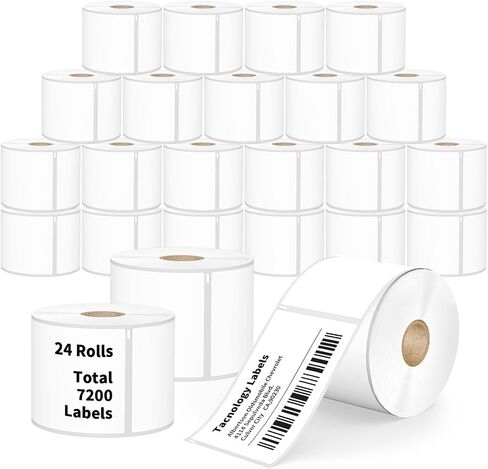 1 Roll 3" x 1" Direct Thermal Labels - 1300 Labels Barcode & Postage FBA Address Labels - Adhesive & Perforated - Compatible with Rollo, Zebra, Munbyn, Polono, and More Desktop Printers in Saudi Arabia
