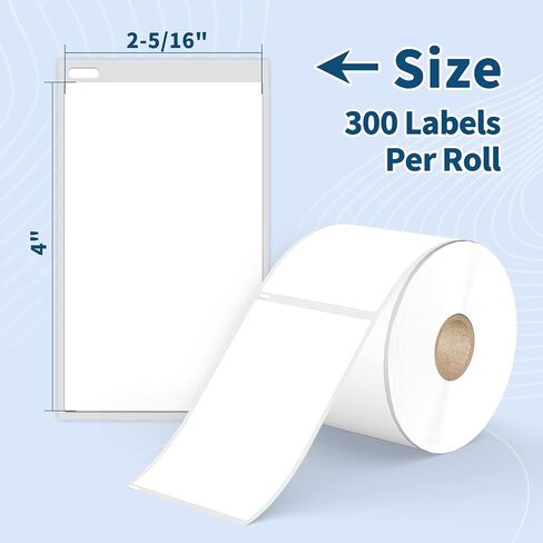 1 Roll 3" x 1" Direct Thermal Labels - 1300 Labels Barcode & Postage FBA Address Labels - Adhesive & Perforated - Compatible with Rollo, Zebra, Munbyn, Polono, and More Desktop Printers in Saudi Arabia