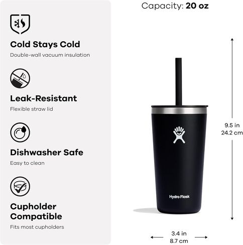 Hydro Flask 20 Oz All Around Tumbler Straw Lid Indigo in Saudi Arabia