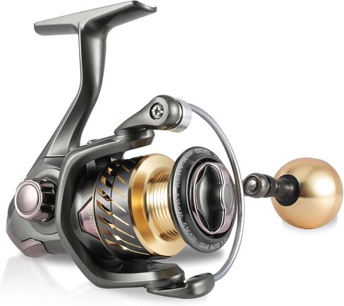 TGR Spinning Reel,Smooth 13+1BB Fishing Reels,Up to 22LBs Max Drag,5.2:1/4.7:1 Gear Ratio,CNC Aluminum Spool,Lightweight Graphite Body Spinning Fishing Reels for Freshwater,1000-6000 Series in Saudi Arabia