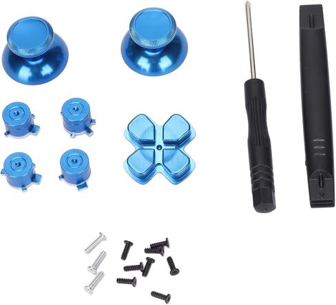 أزرار Yctze Aluminium Abxy و Kit Metal Thumbsticks Kit لوحدة التحكم - تعزيز تجربة الألعاب الخاصة بك مع عصا التحكم وترقية المفاتيح (#11) in Saudi Arabia