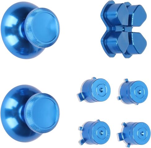 أزرار Yctze Aluminium Abxy و Kit Metal Thumbsticks Kit لوحدة التحكم - تعزيز تجربة الألعاب الخاصة بك مع عصا التحكم وترقية المفاتيح (#11) in Saudi Arabia