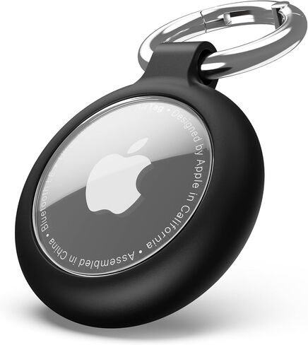 Airtag Keychain Holder for Apple Airtag, Soft TPU Case & Protective Cover with Scratch Resistance, Airtag Case Holder for Pet Collar, Kids, Luggage, Keys Lavender in Saudi Arabia