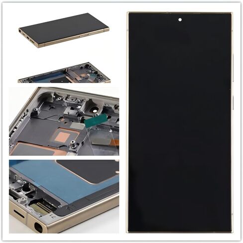 OLED GALAXY S24 استبدال الشاشة Ultra لـ Samsung S24ULTRA 5G عرض رقمي شاشة اللمس مجموعة S928U S928B/DS S928U1 S928W S928E LCD Support Phunsprint و S-PEN (مع إطار رمادي+أدوات) in Saudi Arabia