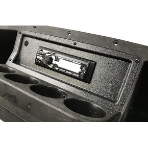 Radio Adapter Plate In Black for E-Z-Go Txt New Generation 2015 And Up (Will Not Fit Previous Generation Txt Model) (Will Not Fit Any Rxv Models) (Will Not Fit 72 Volt Model)