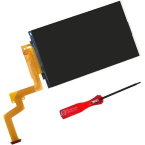 شاشة شاشة LCD الجزء العلوي السفلي للاستبدال مع توفير صورة عرض واضح - ل Nintendo 2DS XL/LL 2017