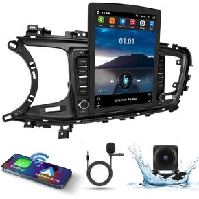 9.7" Android 13 Car Stereo for Kia Optima K5 2011-2015 Double Din IPS Touchscreen Car Audio Receiver w/Wireless CarPlay & Android Auto GPS Navigation WiFi DSP BT SWC AHD FM AM Backup Camera Mic, 2+32G