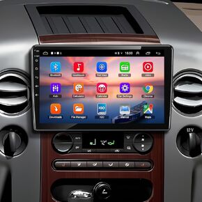 Car Stereo 4+64G Android 13 for Ford 2004-2014 F150/F250/F350, 10 Inch IPS Touch Screen Car Radio with Wireless Carplay/Android Auto,GPS, WiFi, Bluetooth,FM, Support OBD2/DVR/DSP