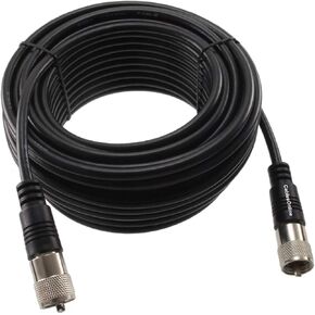 CablesOnline, 50ft RG8X UHF PL259 Male to UHF PL259 Male 50-Ohm Antenna Cable