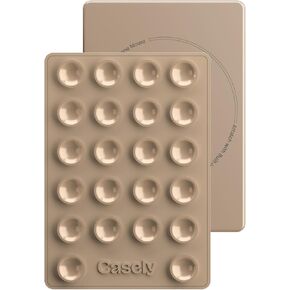 Casely Grippy | Tan Brown Silicone Suction Phone Mount Compatible with MagSafe