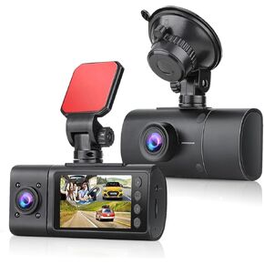 Dual Dash cam Front and Inside,Dash Cam,Dashcam Front Camera 2K/1440P,Interior Car Camera,Dash Camera for Cars with Night Vision,Taxi,Dash Cam Car Camera Loop Recording with Free 32G Card