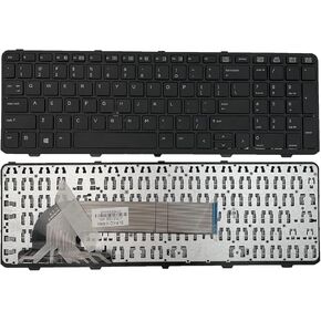 استبدال الكمبيوتر المحمول لوحة مفاتيح تخطيط الولايات المتحدة لـ HP Probook 450 G0 450 G1 450 G2 455 G1 455 G2 470 G0 470 G1 470 G2 780170-031 NSK-CQCSC 768787-051 PK1315A2A1 ، Black
